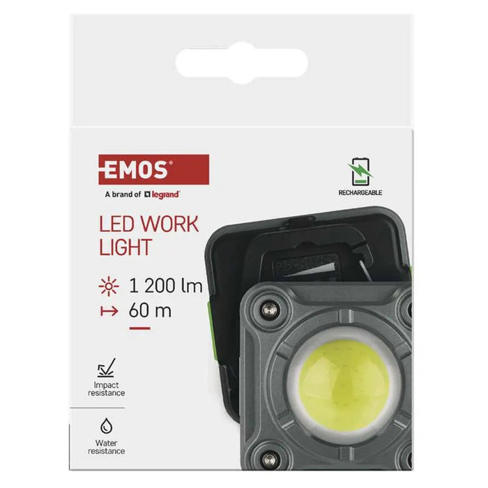АКУМУЛАТОРЕН ФЕНЕР COB LED 2000 MAH WITH USB-C EMOS