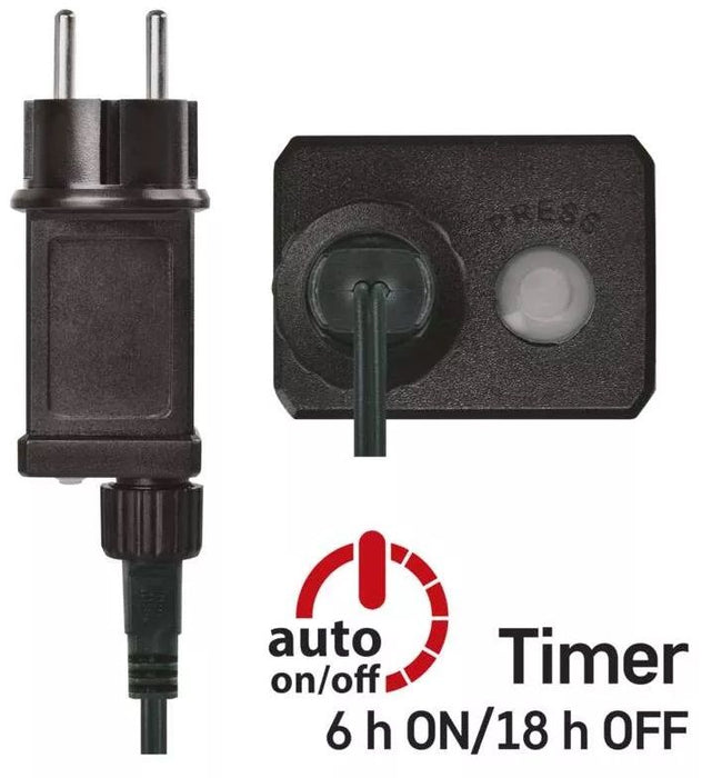 LED лампички Emos - Cherry Timer, 200 броя, 6W, 20 m