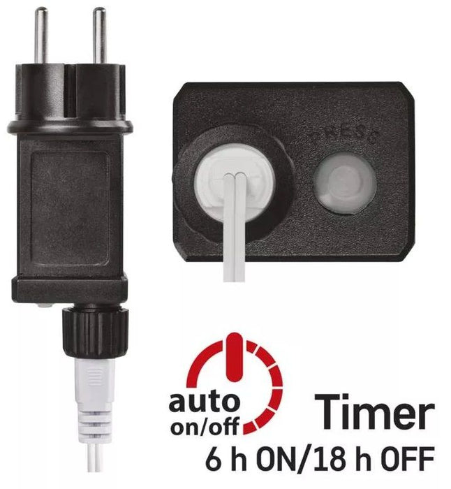 LED лампички Emos - Big Cherry Timer, 40 броя, 3.6W, 4 m