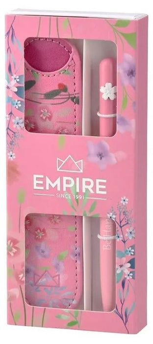 Комплект химикалка и калъф Empire Burgeon - Розови