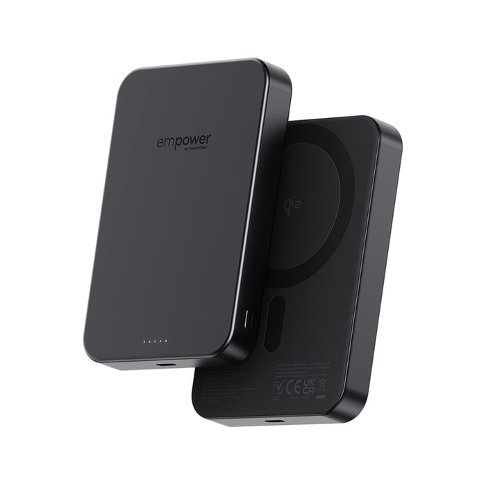 ВЪНШНА БАТЕРИЯ EMPOWER Wireless Charge 10 Ah Black