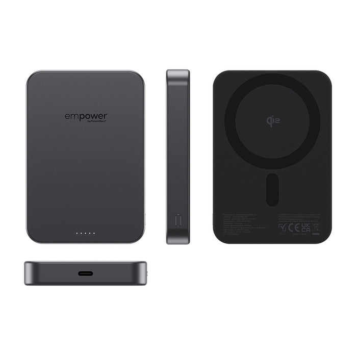ВЪНШНА БАТЕРИЯ EMPOWER Wireless Charge 10 Ah Black