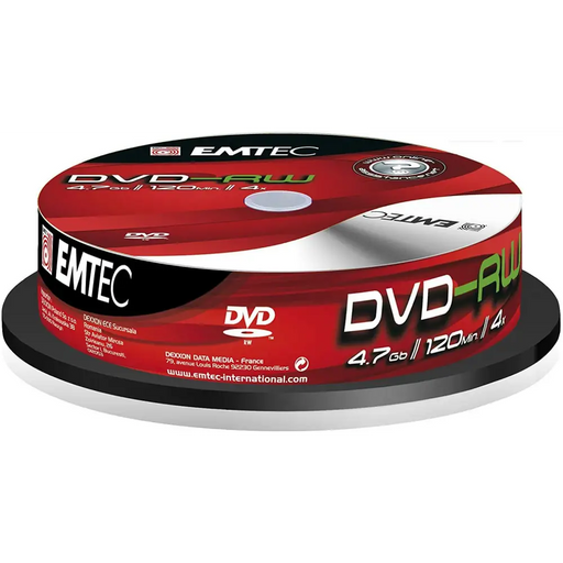 Emtec DVD-RW 4.7Gb./4Х - 10бр. в шпиндел