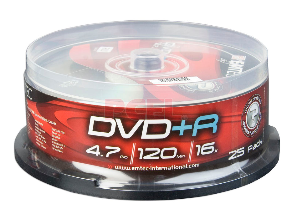 DVD+R Emtec 4.7Gb. / 8Х / шпиндел / 25бр