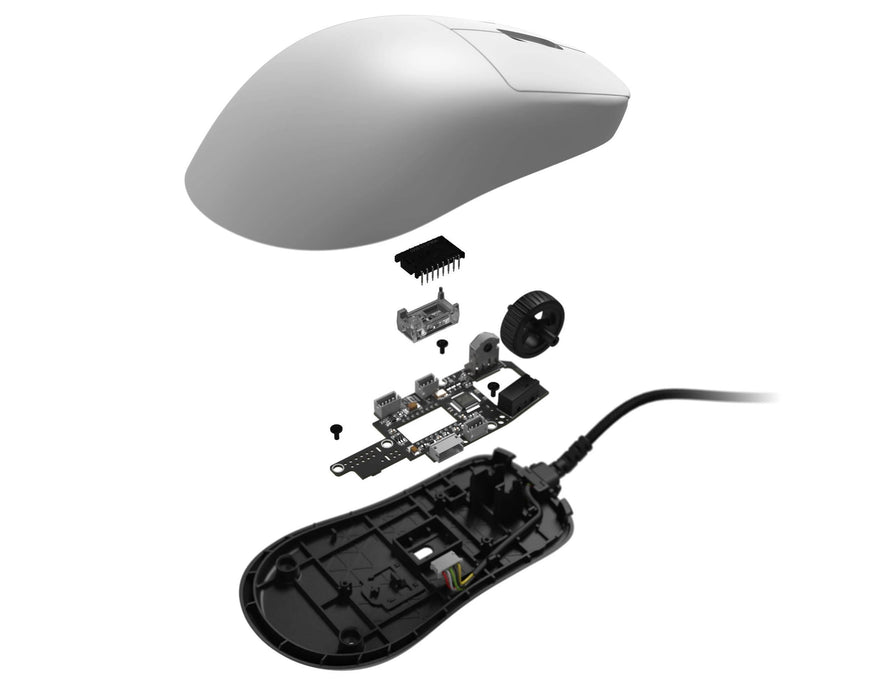 Гейминг мишка Endgame - Gear OP1 8K V2, оптична, бяла
