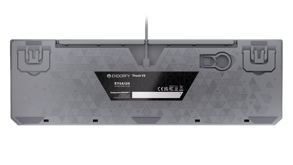 Endorfy механична клавиатура Thock V2 Full Size, PBT, Endorfy Red switch, US Layout