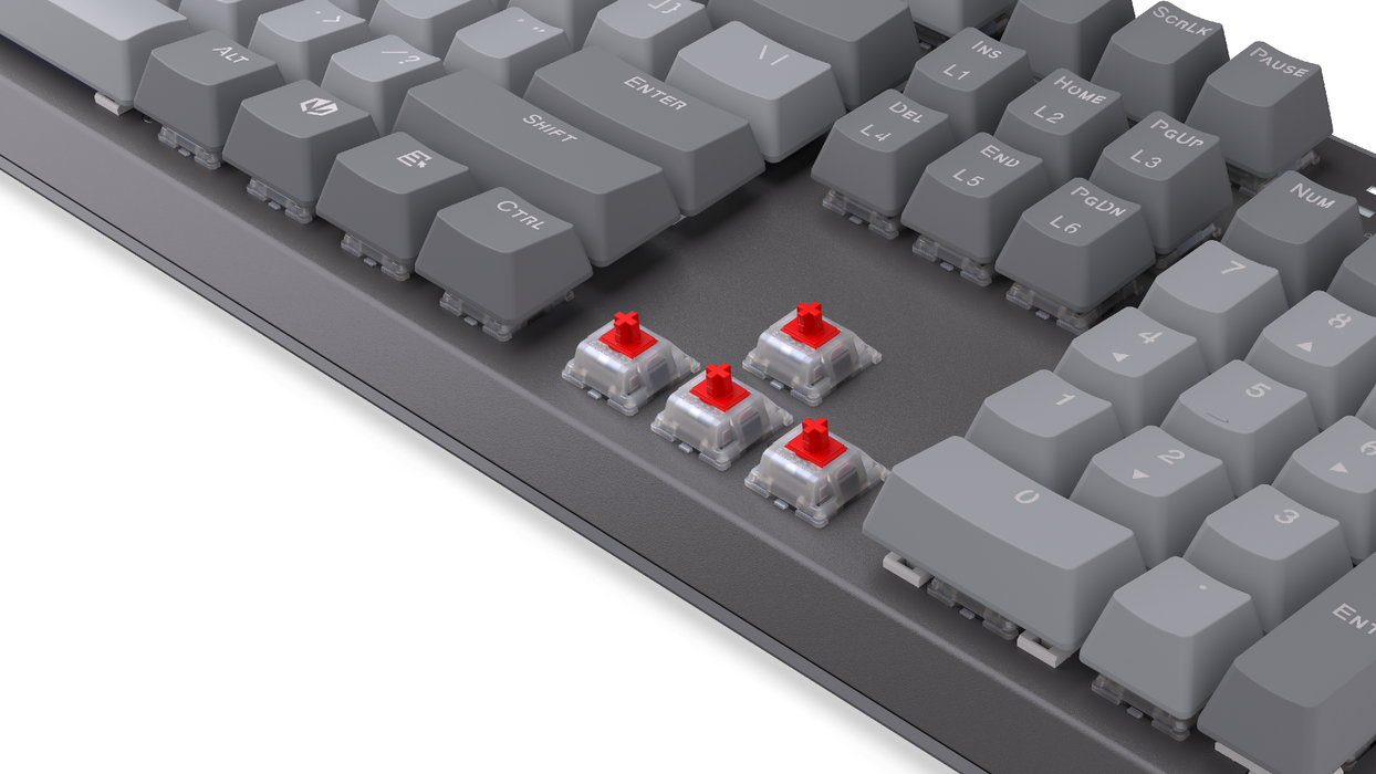 Endorfy механична клавиатура Thock V2 Full Size, PBT, Endorfy Red switch, US Layout