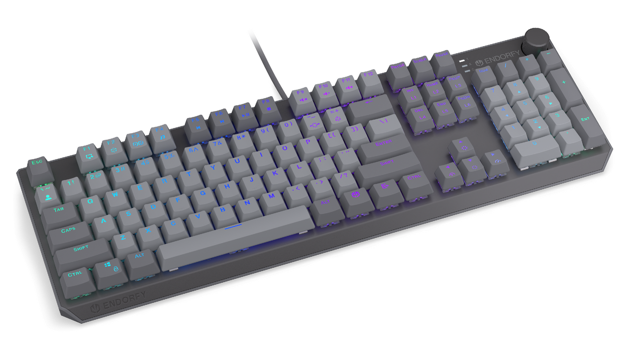 Endorfy механична клавиатура Thock V2 Full Size, PBT, Endorfy Red switch, US Layout