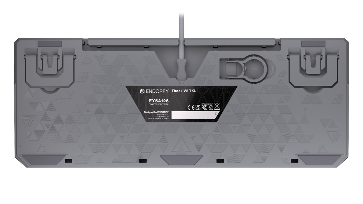 Endorfy механична клавиатура Thock V2 TKL, PBT, Endorfy Red switch, US Layout