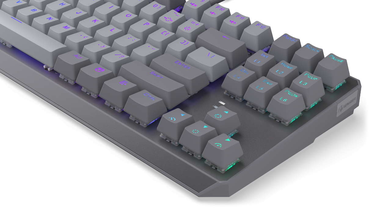 Endorfy механична клавиатура Thock V2 TKL, PBT, Endorfy Red switch, US Layout