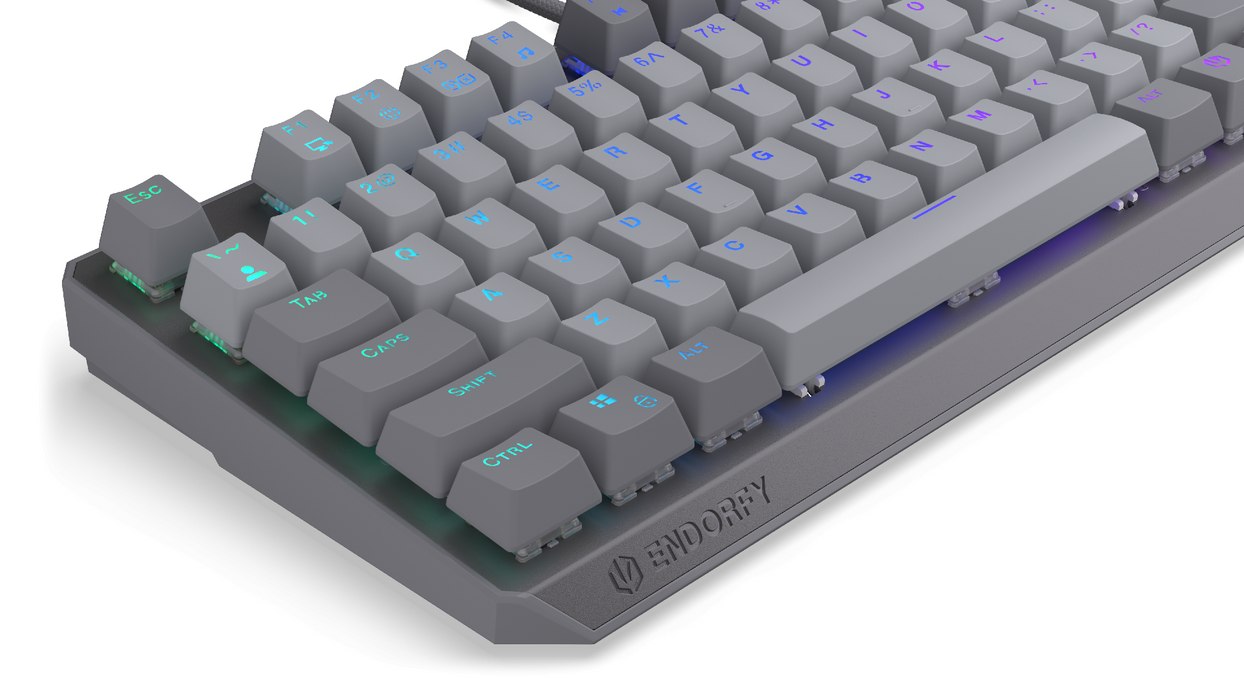 Endorfy механична клавиатура Thock V2 TKL, PBT, Endorfy Red switch, US Layout