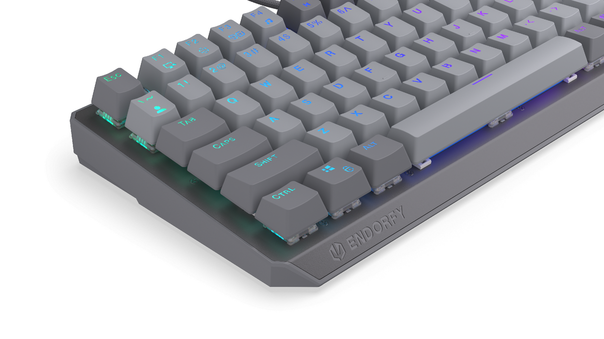 Endorfy механична клавиатура Thock V2 75%, PBT, Endorfy Red switch, US Layout