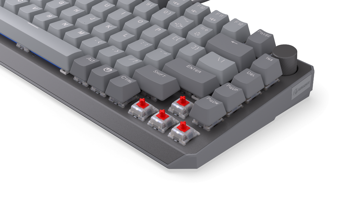Endorfy механична клавиатура Thock V2 75%, PBT, Endorfy Red switch, US Layout