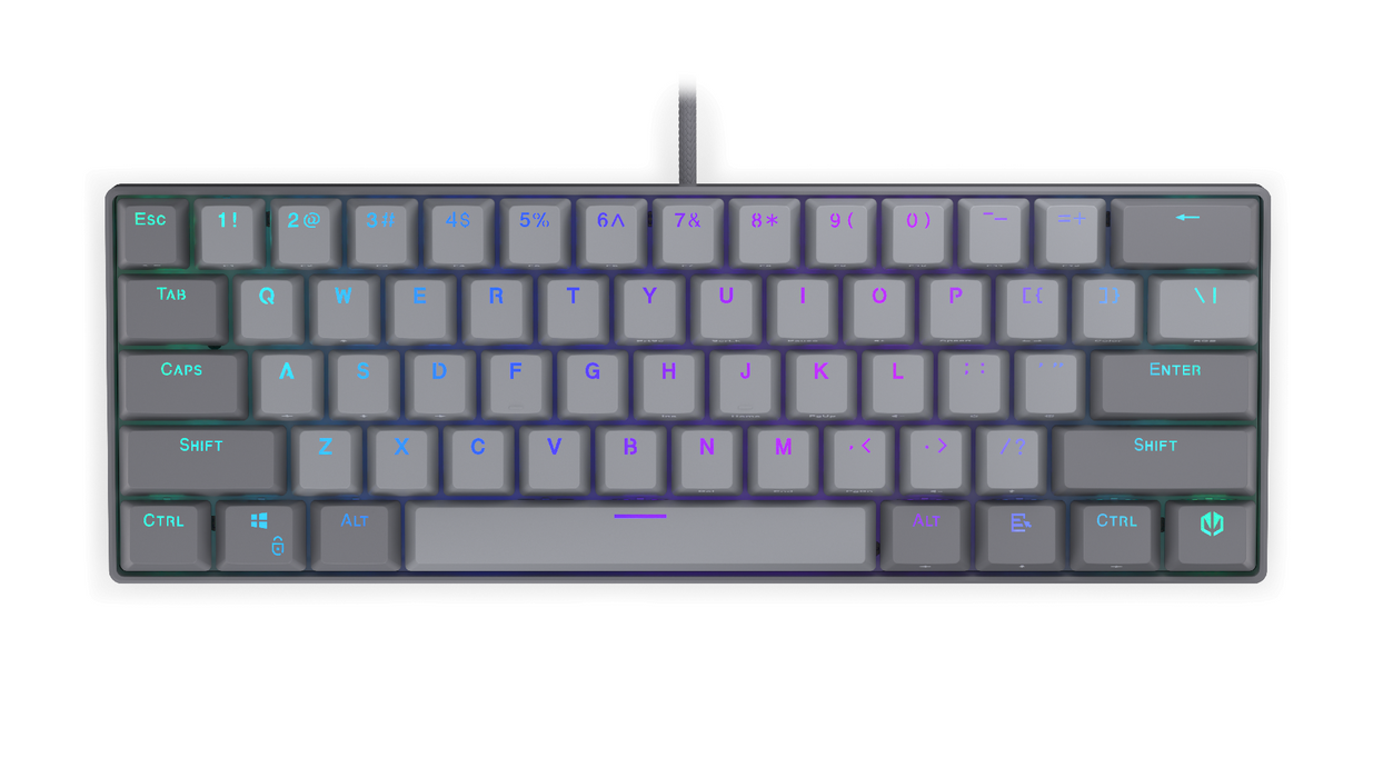 Endorfy механична клавиатура Thock V2 Compact, PBT, Endorfy Red switch, US Layout