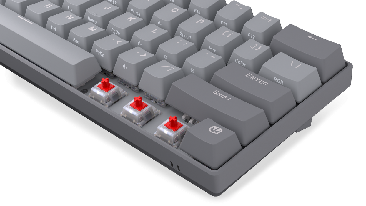 Endorfy механична клавиатура Thock V2 Compact, PBT, Endorfy Red switch, US Layout