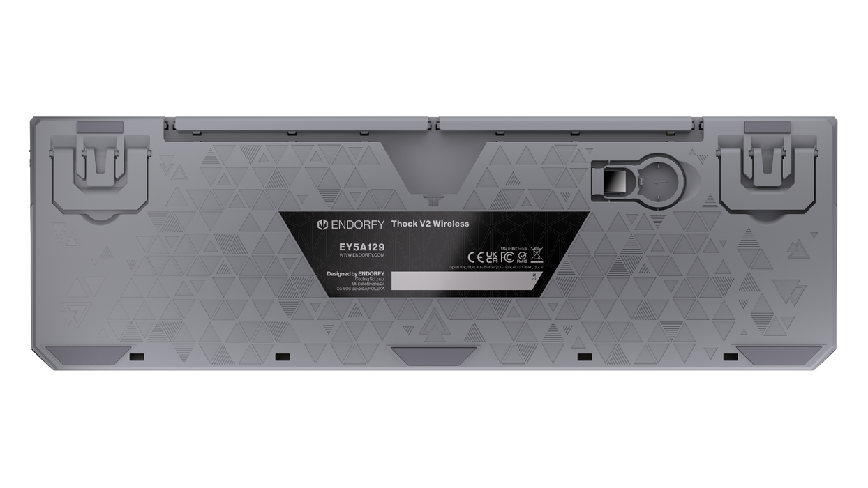 Endorfy механична клавиатура Thock Wireless V2 Full Size, PBT, Endorfy Yellow switch, US Layout