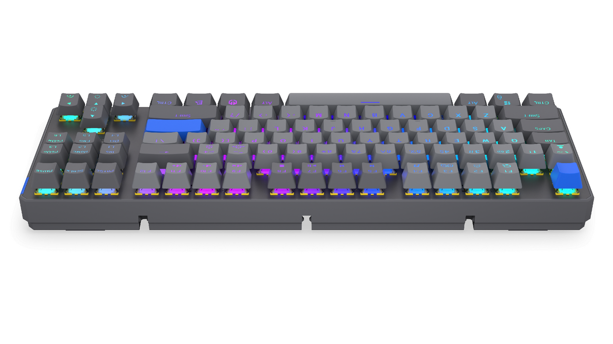 Endorfy механична клавиатура Thock Wireless V2 TKL, PBT, Endorfy Yellow switch, US Layout