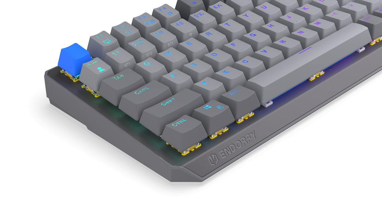 Endorfy механична клавиатура Thock Wireless V2 75%, PBT, Endorfy Yellow switch, US Layout