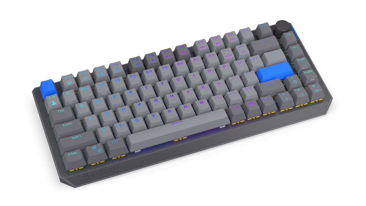 Endorfy механична клавиатура Thock Wireless V2 75%, PBT, Endorfy Yellow switch, US Layout