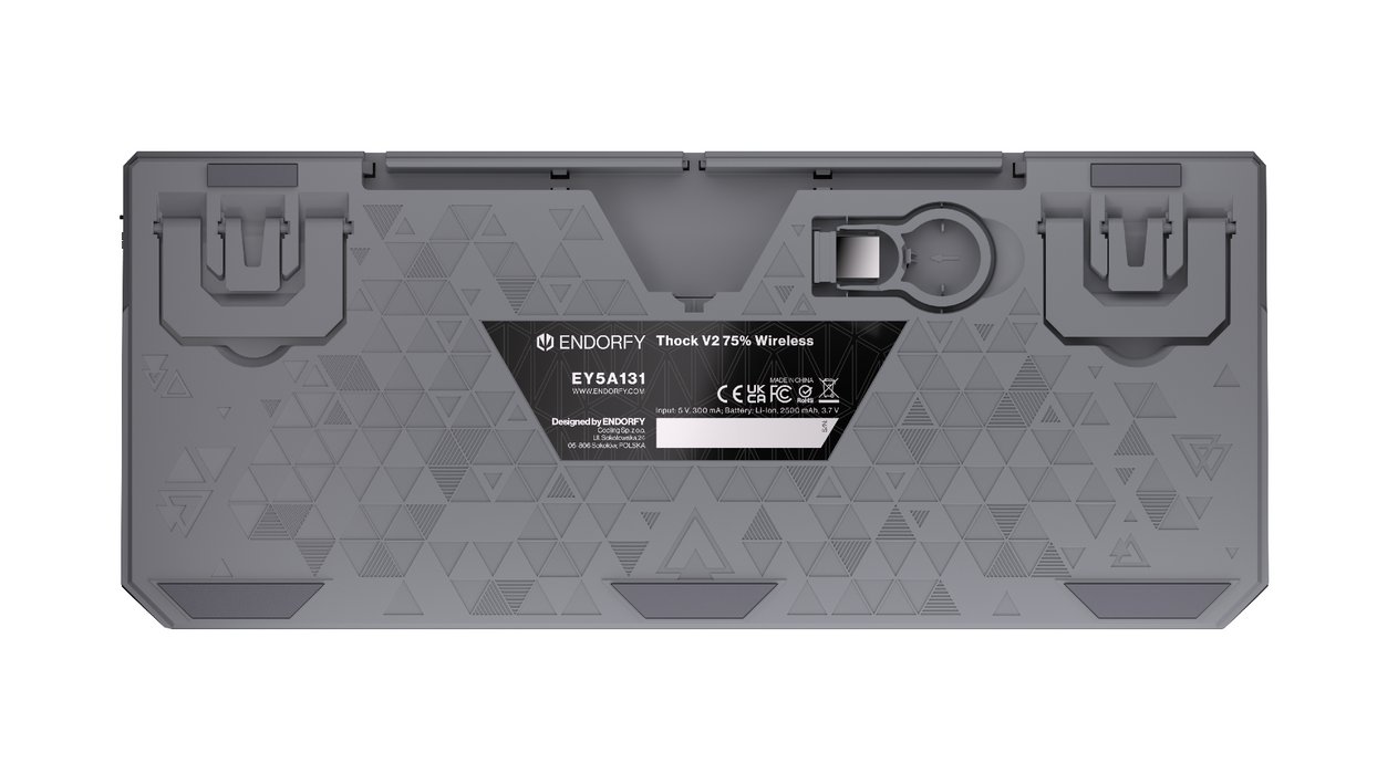 Endorfy механична клавиатура Thock Wireless V2 75%, PBT, Endorfy Yellow switch, US Layout