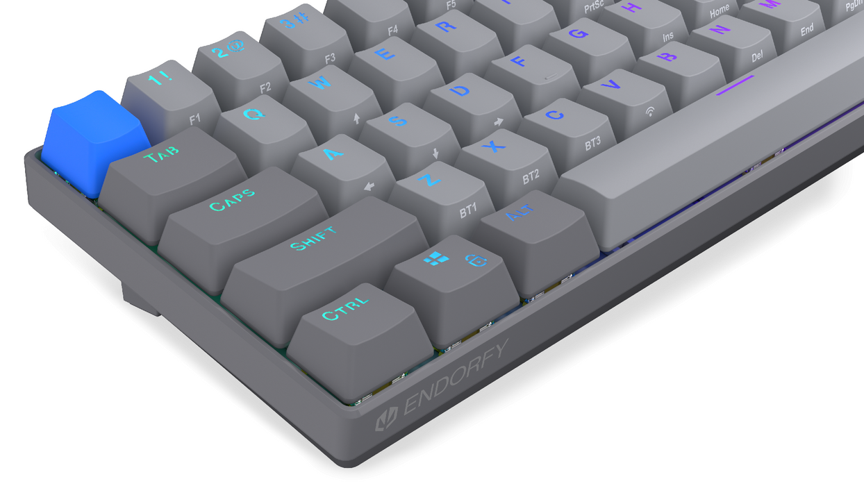 Endorfy механична клавиатура Thock Wireless V2 Compact, PBT, Endorfy Yellow, US Layout