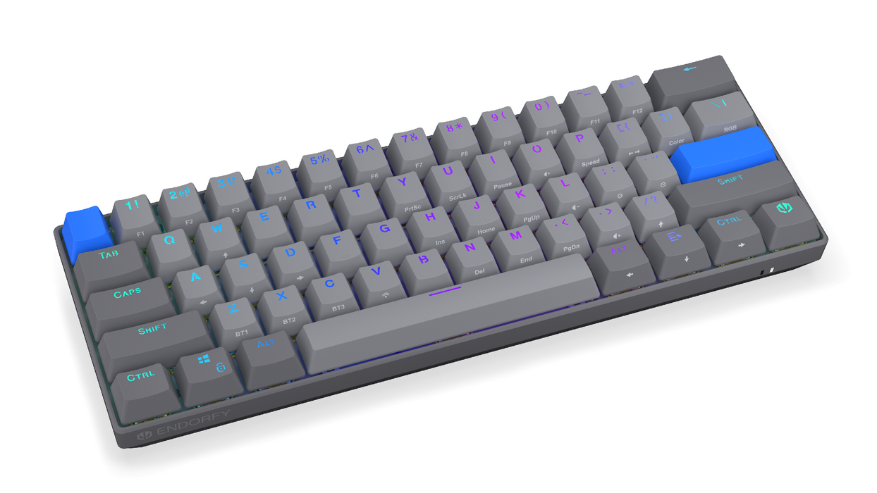 Endorfy механична клавиатура Thock Wireless V2 Compact, PBT, Endorfy Yellow, US Layout