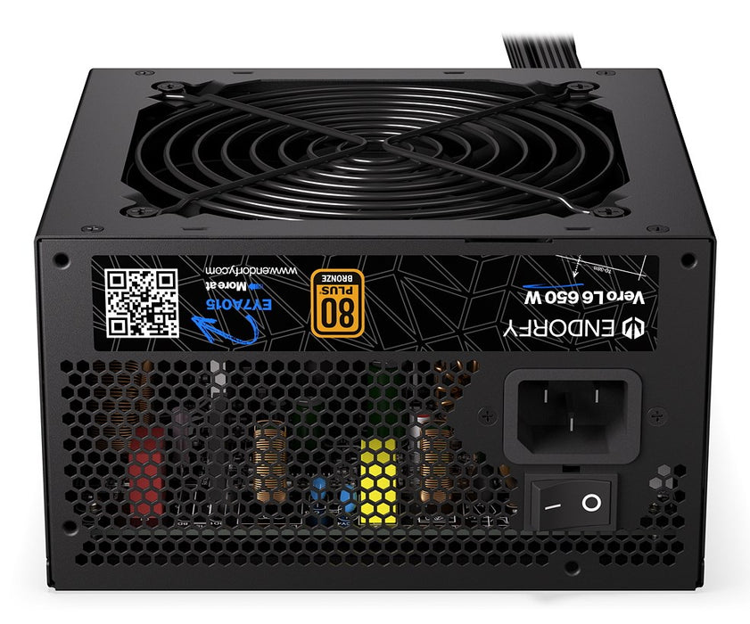 Захранващ блок ENDORFY Vero L6 650 W 24-пинов ATX ATX Черен