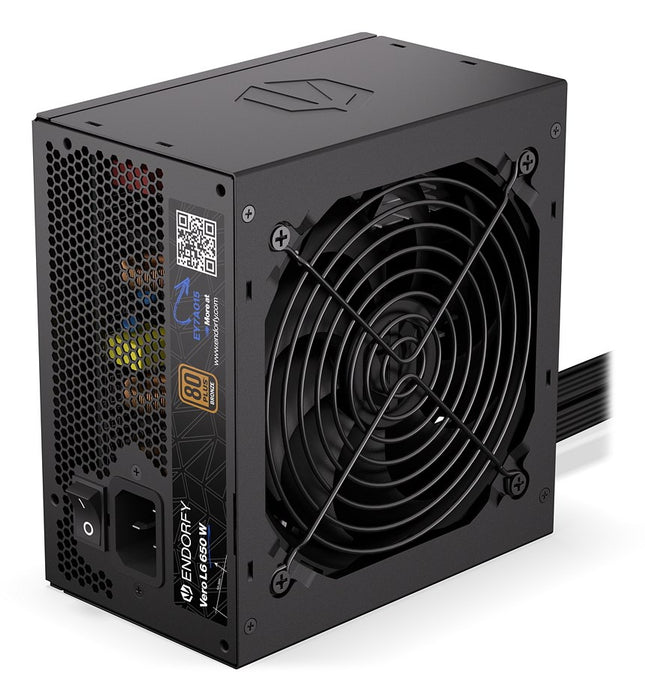 Захранващ блок ENDORFY Vero L6 650 W 24-пинов ATX ATX Черен
