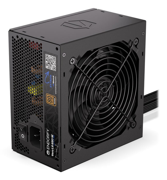 Захранващ блок ENDORFY Vero L6 650 W 24-пинов ATX ATX Черен