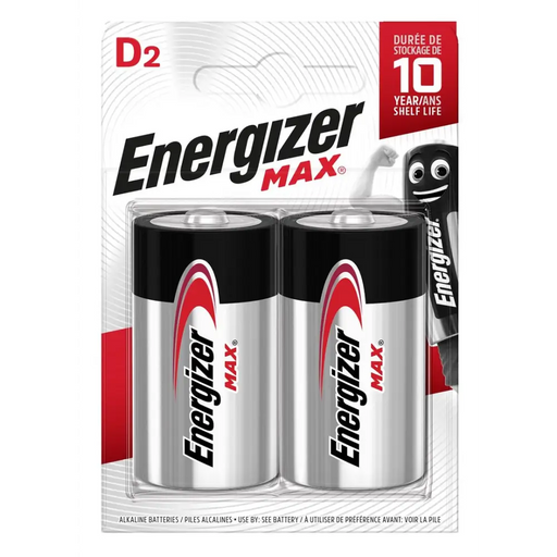 ЕНЕРГАЙЗЪР БАТЕРИЯ MAX D LR20 2 бр. ЕКО опаковка
