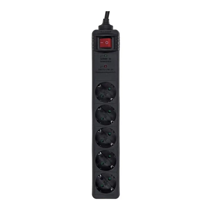 EnerGenie SPG5-C-15 предпазител от пренапрежение Черен 5 AC