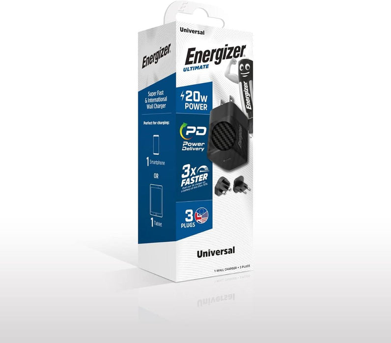 ЗАРЯДНО ENERGIZER 20W/220V PD ЧЕРНО