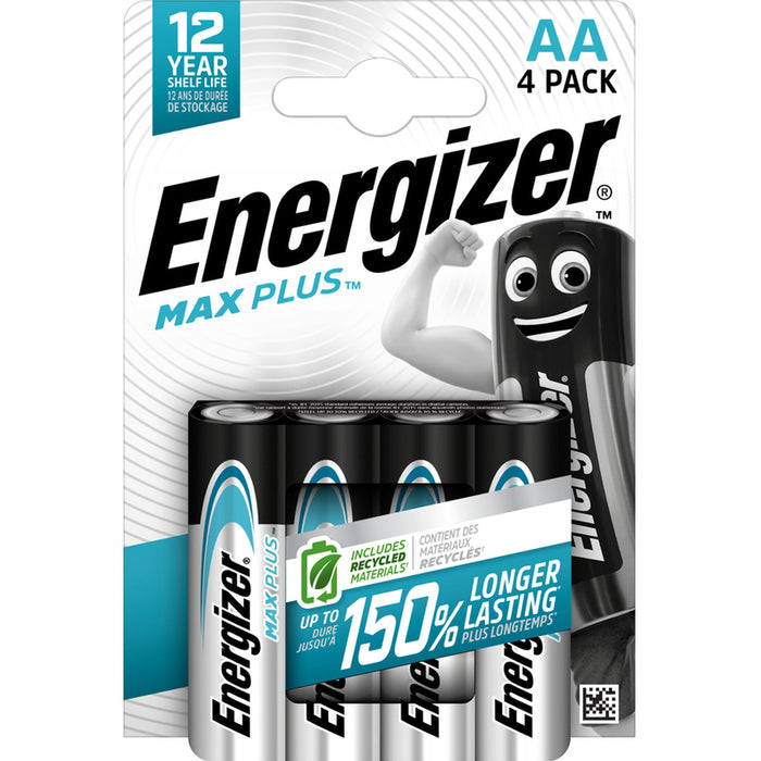 БАТЕРИЯ AA 1.5V 4 БРОЯ ENERGIZER MAX PLUS