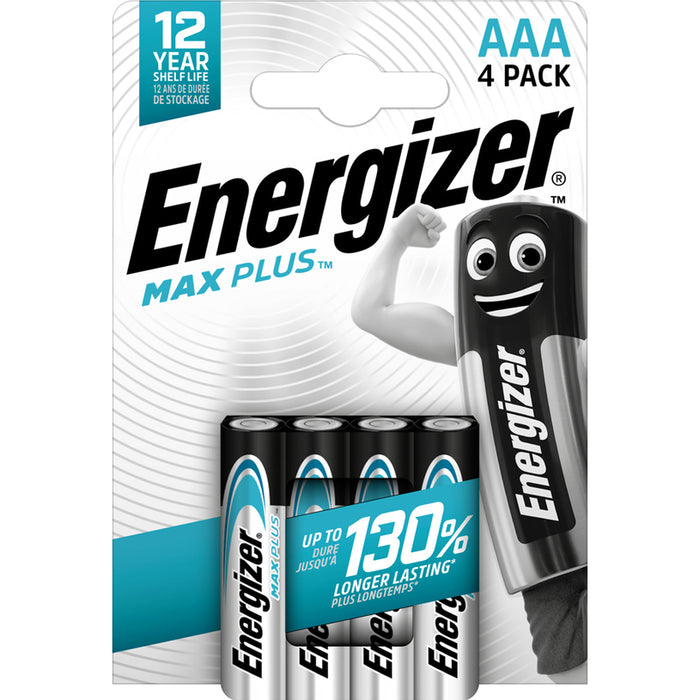 БАТЕРИЯ AAA 1.5V 4 БРОЯ ENERGIZER MAX PLUS