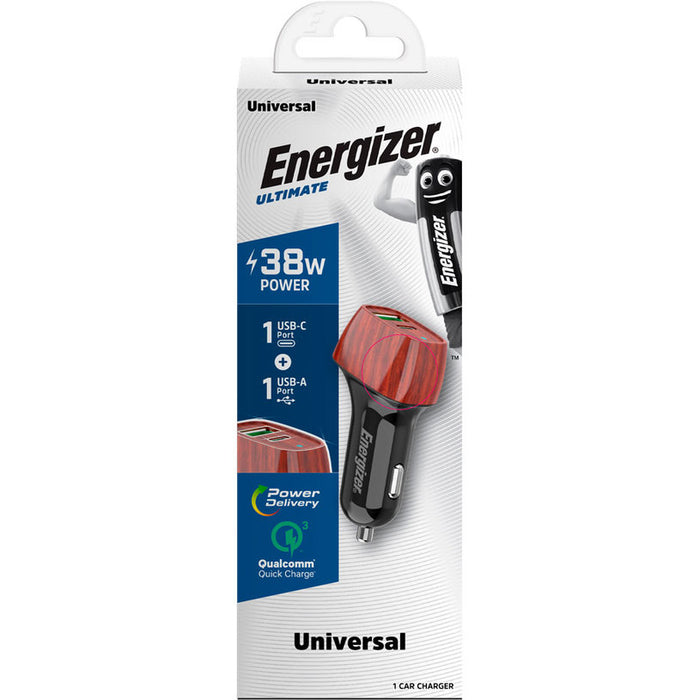ЗАРЯДНО 12V QC3 38W USB TYPE-C D38WO