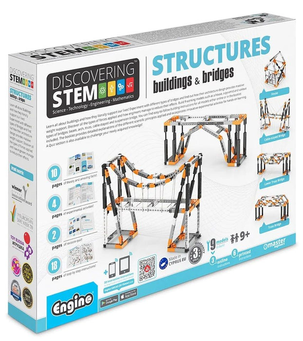 Конструктор Engino STEM Structures - Сгради и мостове