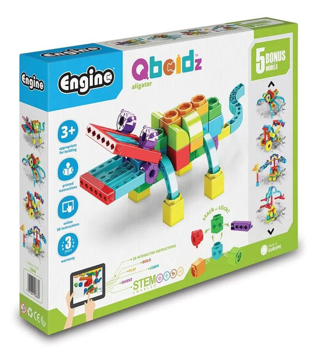 Конструктор 5 в 1 Engino Qboidz - Aлигатор