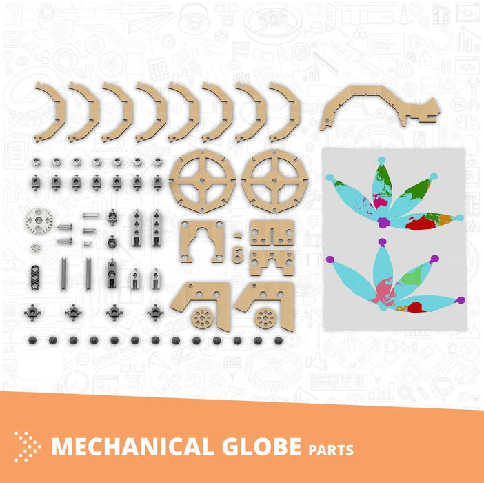 Конструктор Engino Makerspace DIY - Глобус, 69 части