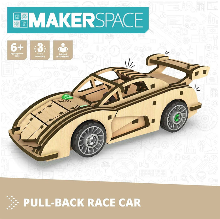 Конструктор Engino Makerspace DIY - Състезателна кола, 59 части