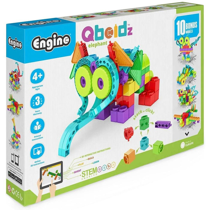 Конструктор 10 в 1 Engino Qboidz - Слон, 170 части