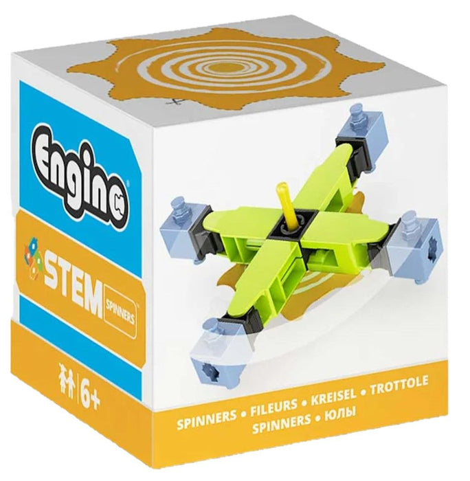 Конструктор Engino Stem - Спинер, жълт