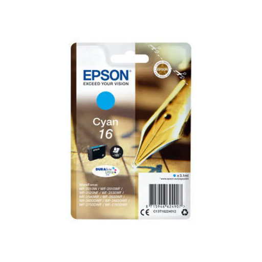 EPSON 1LB 16 касета с мастило циан стандартен капацитет 3,1