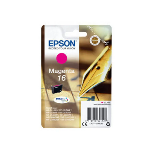 EPSON 1LB 16 касета с мастило магента стандартен капацитет