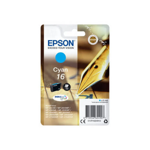 EPSON 1LB 16 касета с мастило циан стандартен капацитет 3,1