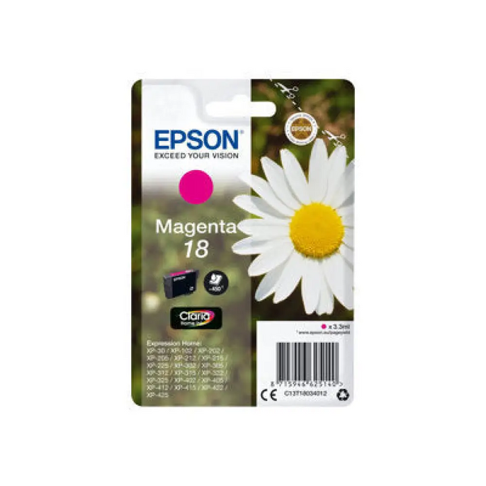 EPSON 1LB 18 касета с мастило магента стандартен капацитет