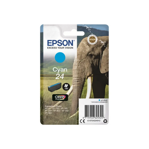 EPSON 1LB 24 касета с мастило циан стандартен капацитет 4,6
