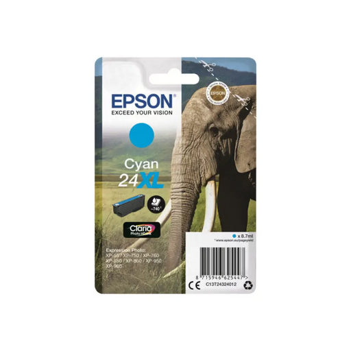 EPSON 1LB 24XL касета с мастило циан с голям капацитет 8,7