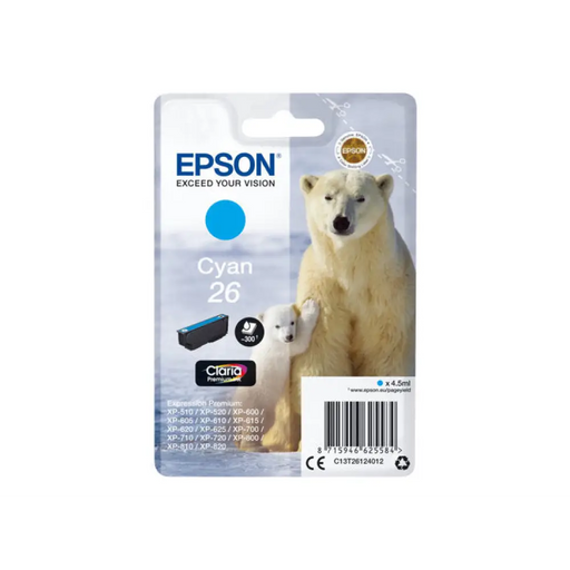EPSON 1LB 26 касета с мастило циан стандартен капацитет 4,5