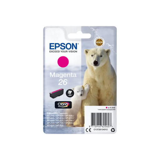EPSON 1LB 26 касета с мастило магента стандартен капацитет
