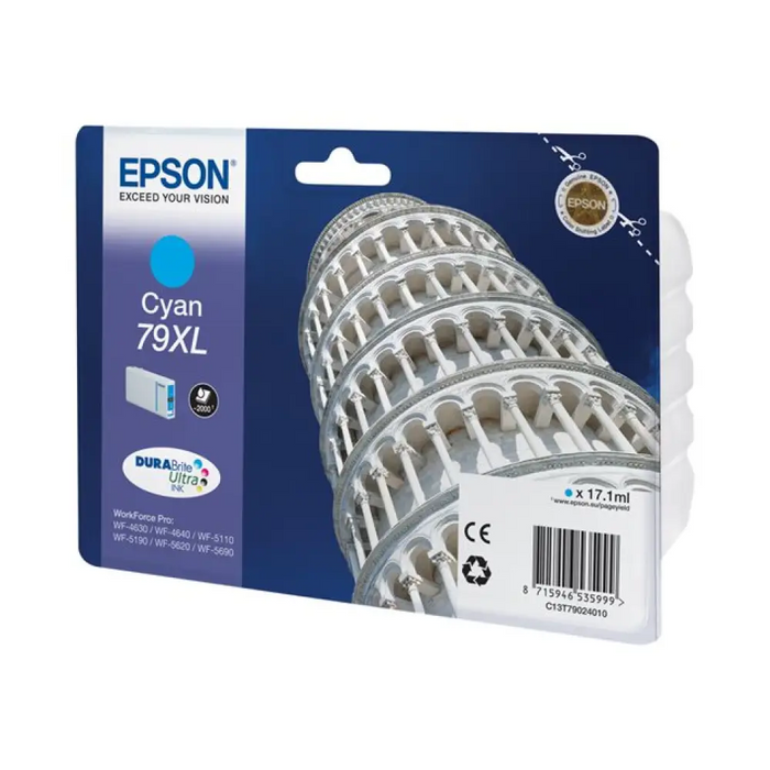 EPSON 1LB 79XL касета с мастило циан с голям капацитет 17,1